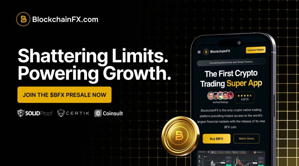 Crypto trading app advertisement