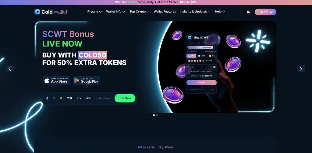 $CWT Bonus promotion for Cold Wallet