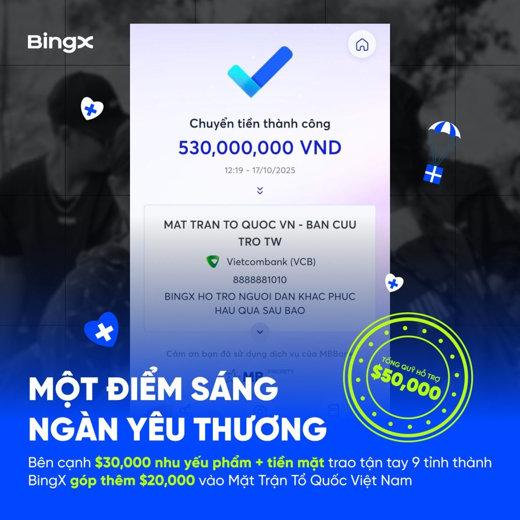 BingX Spreads Love Through the Campaign “One Light, A Thousand Hearts” – Donating $50,000 to Flood-Affected Communities in Vietnam 6 Spreading Love Through Community Power