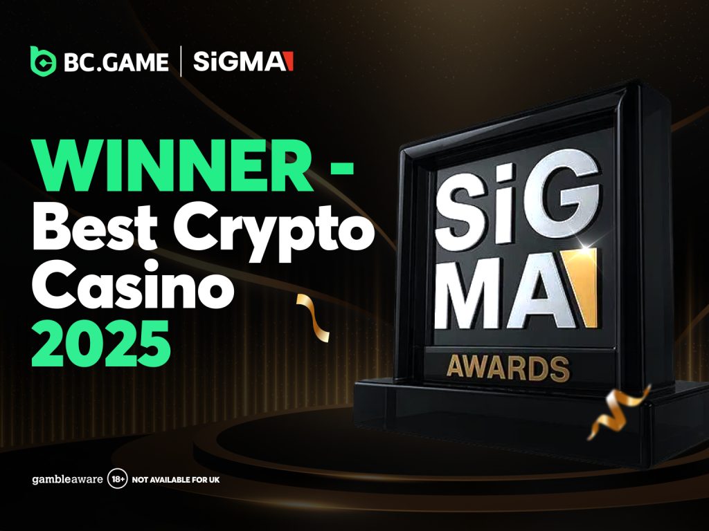 BC.GAME named Best Crypto Casino at SiGMA Central Europe Awards 2025 1 BEST CRYPTO CASINO 2025 1200X900 1763001221XNDHNupTi9 1