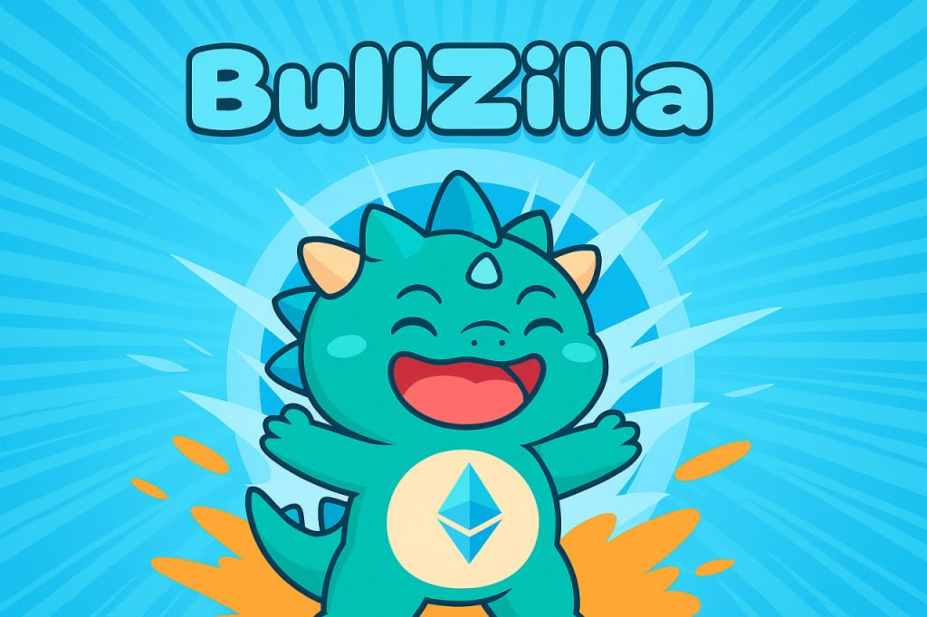 BullZilla Ignites Ethereum’s Meme Market With a Mutation Presale and High-Yield Staking 3 BullZilla mascot smiling with Ethereum logo on chest, energetic intro scene