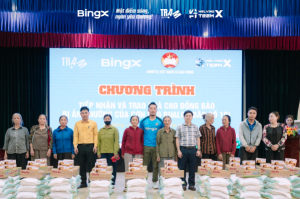 BingX Donates an Additional $50,000, Bringing Total Flood Relief Fund to $100,000 (VND 2.6 Billion) to Support Central Vietnam’s Recovery from Storm No.13
