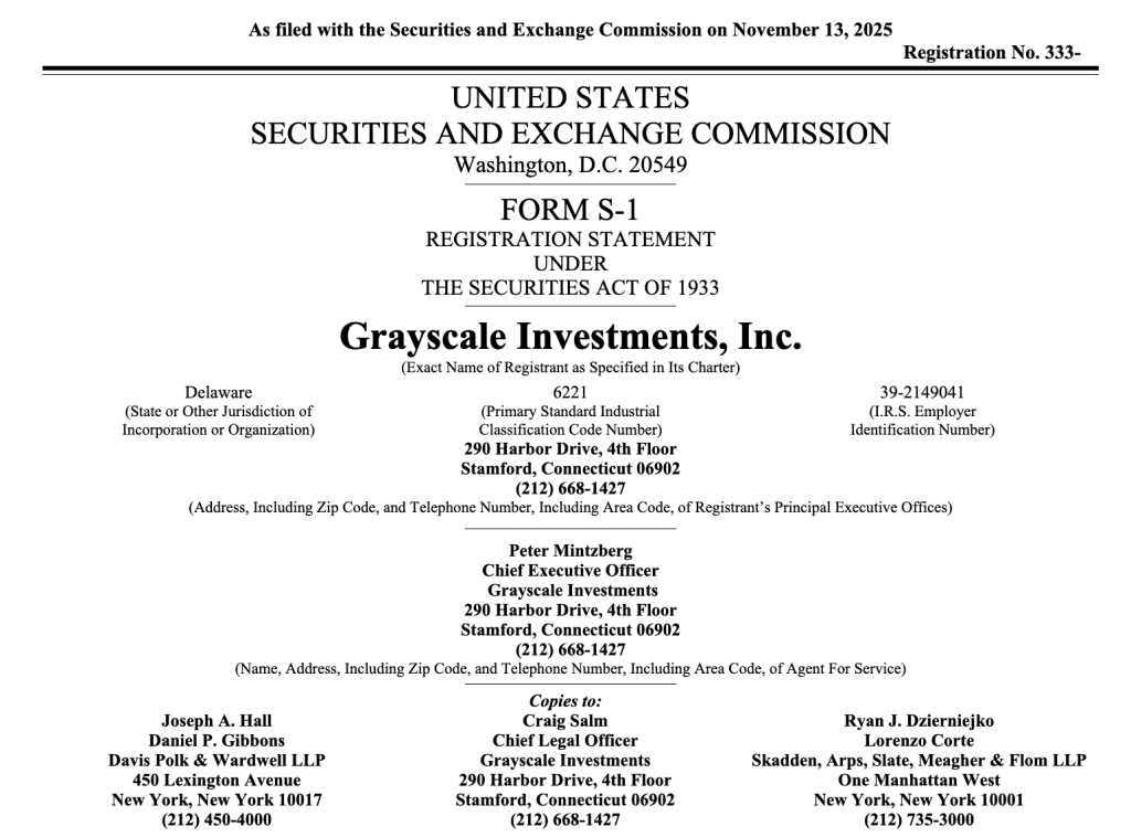 Grayscale Files for IPO, Plans Listing on NYSE as “GRAY” 1 image 148