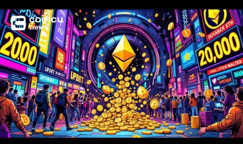 Upbit Moves 20,000 ETH in Significant Crypto Transaction