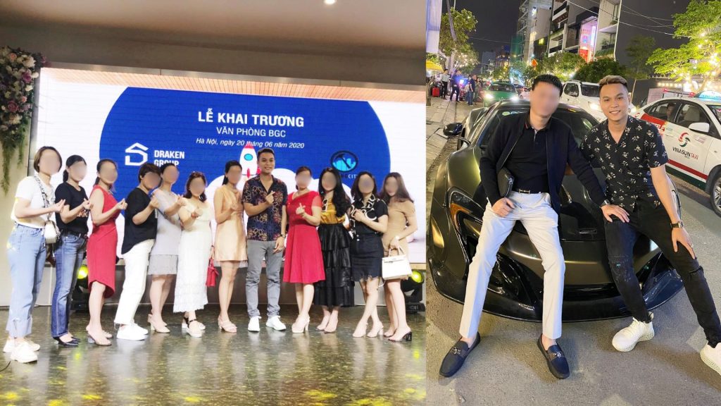 Vietnam Police Arrest Huynh Duc Van (Kao Van) in $80 Million DRK Cryptocurrency Fraud Case 4 Huynh Duc Van at his Company and buying a Supercar