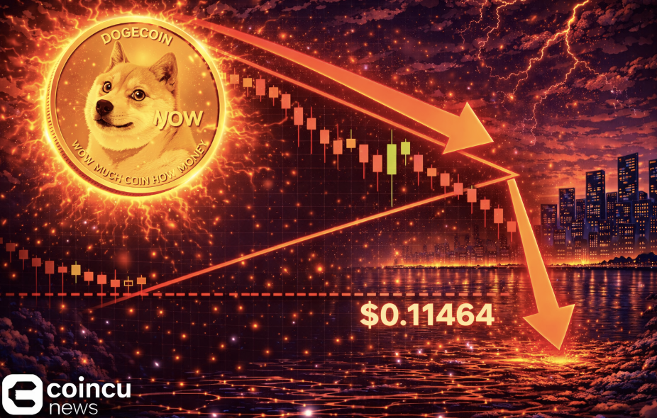 Dogecoin Faces Triangle Rejection: Is a Drop to $0.11464 Next?