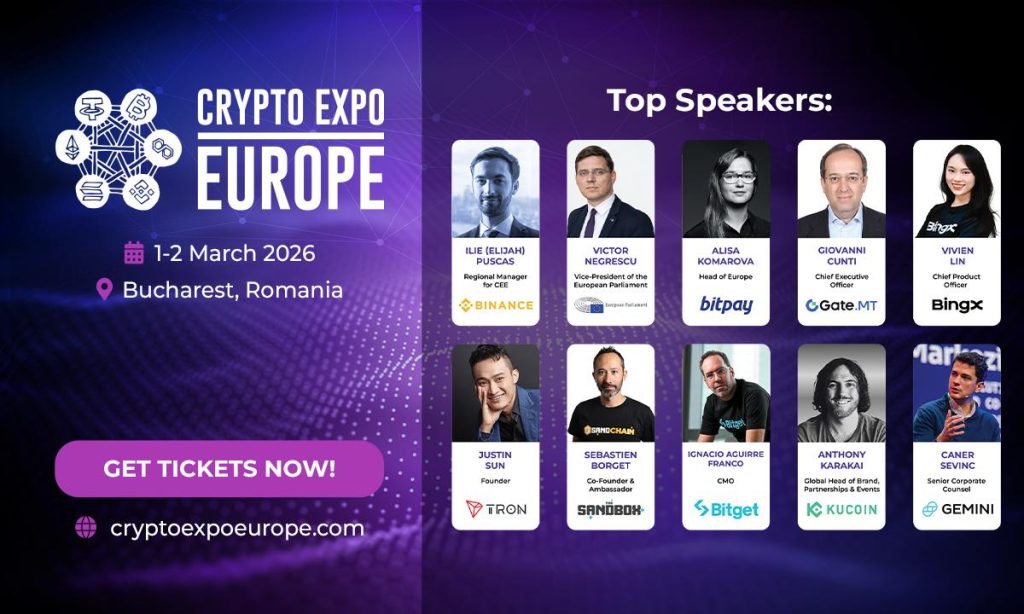 Crypto Expo Europe Announces First Speakers for Bucharest 2026 Event 1 banner 10 speakers landscape 1200x720 1769421223Y6gF9uFXcB 1