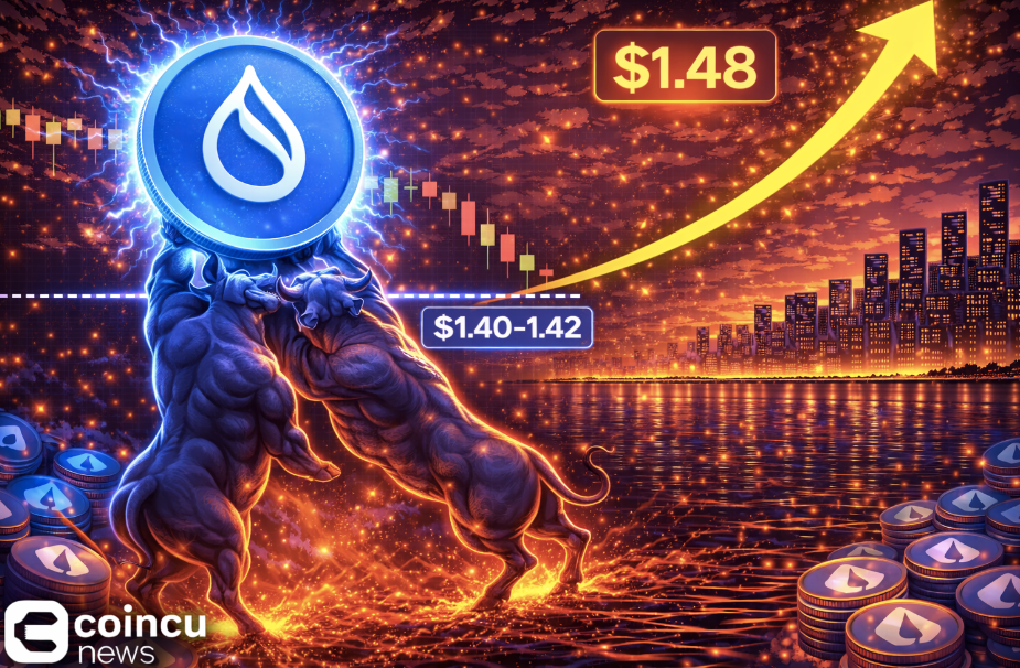 SUI Holds Support at $1.40–$1.42, Eyeing Potential Rebound Toward $1.48 or Higher