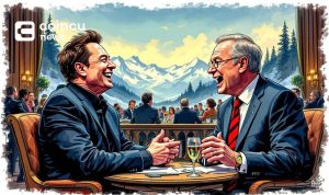 Elon Musk's Dialogue with Laurence Fink at Davos Forum Begins