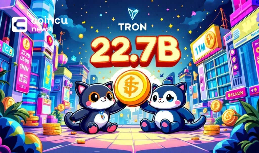 Tether Issues 22.7 Billion USDT on Tron in 2025