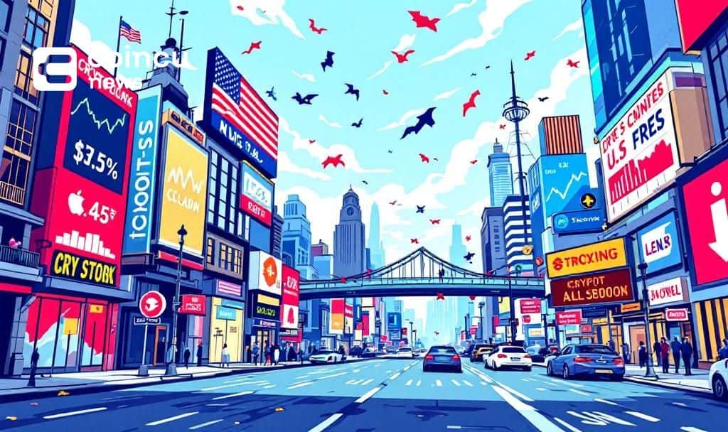 U.S. Stock Indices Reach Record Highs; Crypto Stocks Show Mixed Results