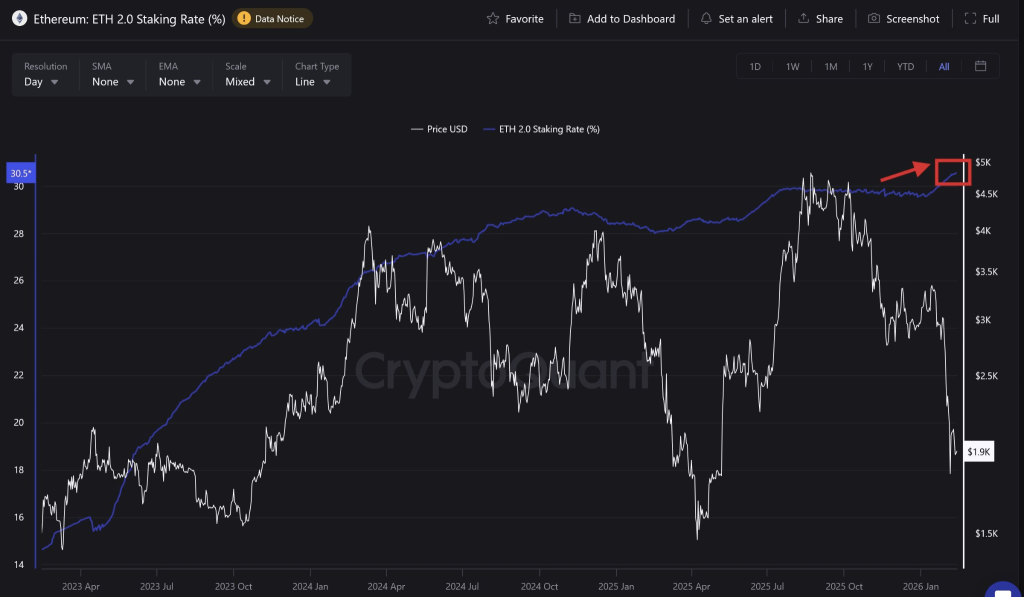 Ethereum Staking Rate Climbs to 30.5% Signaling Strong Long-Term Conviction 2 image 179