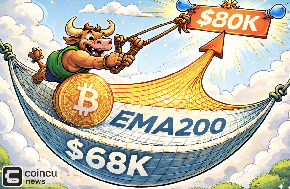 BTC Holds $68,000 Weekly EMA200 as Bulls Target Breakout Toward $80,000 Rally