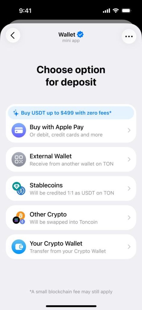 Wallet in Telegram Launches Cross Chain Deposits in Self Custodial TON Wallet 2 Wallet in Telegram Launches Cross Chain Deposits in Self Custodial TON Wallet