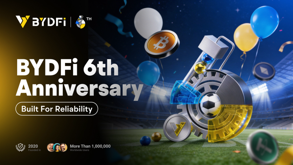 BYDFi Marks 6th Anniversary with Month-Long Celebration, Built for Reliability 1 BYDFi Marks 6th Anniversary with Month-Long Celebration, Built for Reliability