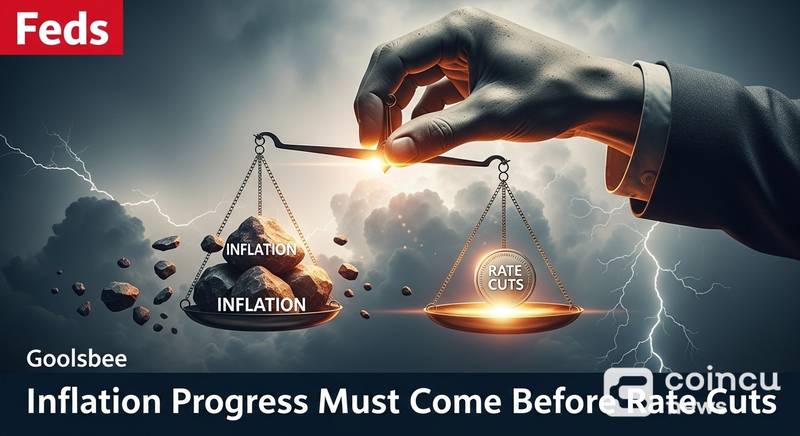 Fed’s Goolsbee: Inflation Progress Must Come Before Rate Cuts