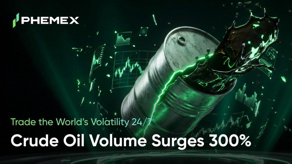 Phemex TradFi Crude Oil Trading Surges 300% as Ceasefire Volatility Sparks Record Demand 1 Phemex TradFi Crude Oil Trading Surges 300% as Ceasefire Volatility Sparks Record Demand