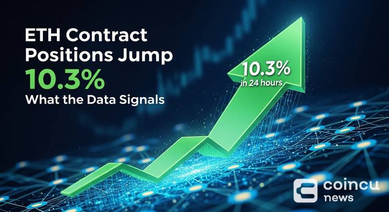 ETH Contract Positions Jump 10.3% in 24 Hours: What the Data Signals