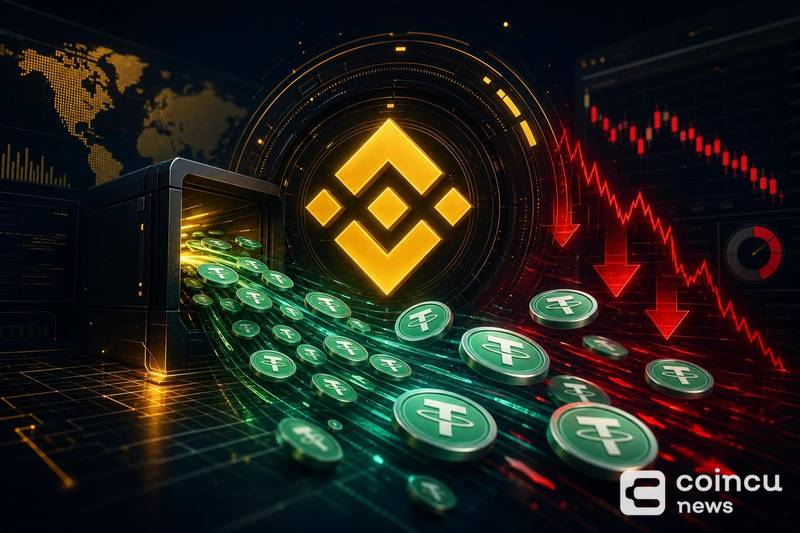 Binance Sees $46.15M Net USDT Outflows in One Hour