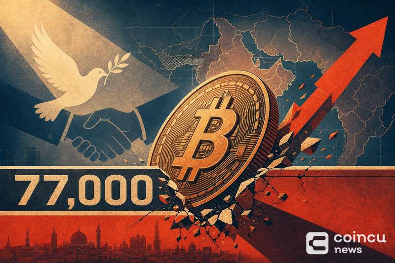 Bitcoin Breaks $77,000 After Trump's Iran Peace Deal