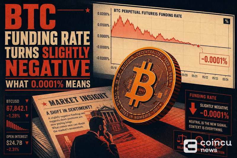 BTC Funding Rate Turns Slightly Negative: What -0.0001% Means
