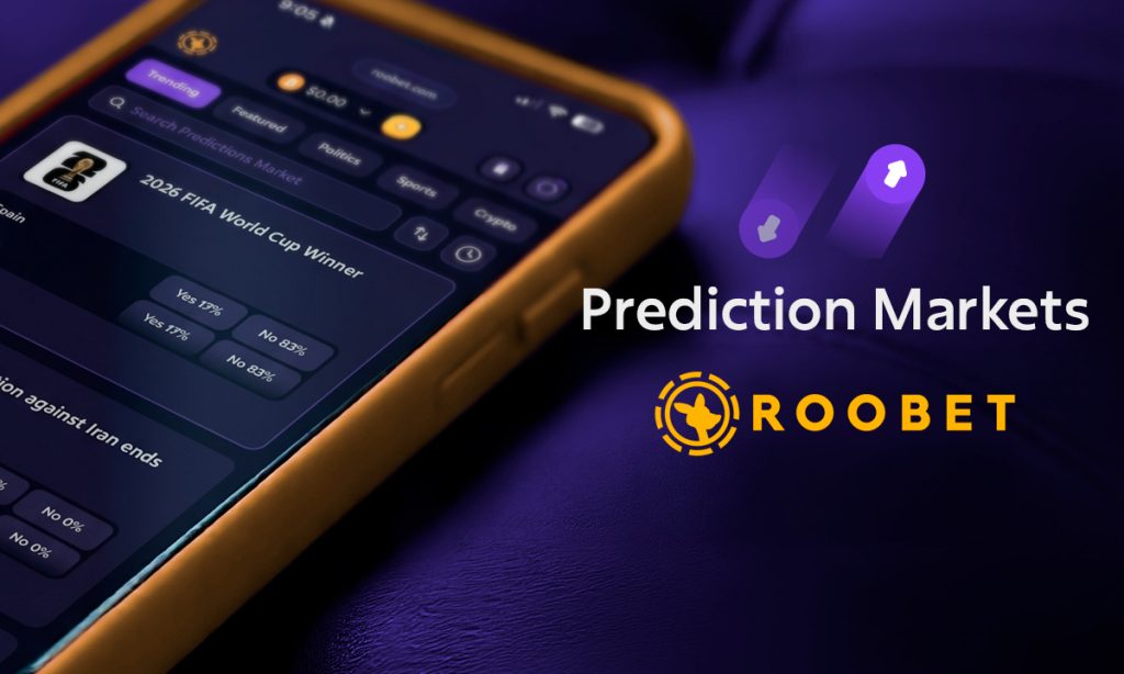 Roobet Launches Prediction Markets on May 6, The First Major Crypto Casino to Integrate the Format 1 Roobet Launches Prediction Markets on May 6, The First Major Crypto Casino to Integrate the Format