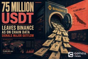 75 Million USDT Leaves Binance as On-Chain Data Signals Major Outflow