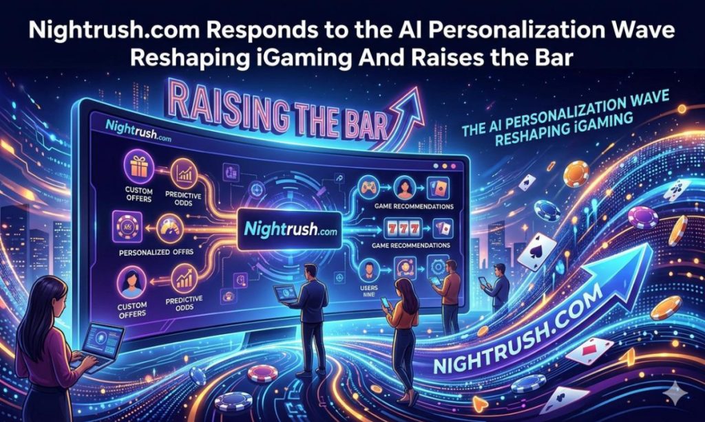 Nightrush.com Responds to the AI Personalization Wave Reshaping iGaming And Raises the Bar 1 Nightrush.com Responds to the AI Personalization Wave Reshaping iGaming And Raises the Bar