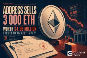 Address Sells 3,000 ETH Worth $4.98 Million: Ethereum Market Impact