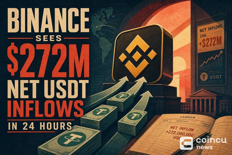 Binance Sees $272M Net USDT Inflows in 24 Hours 1 Binance Sees $272M Net USDT Inflows in 24 Hours