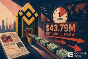 Binance Records $43.79M in Net USDT Outflows Over One Hour