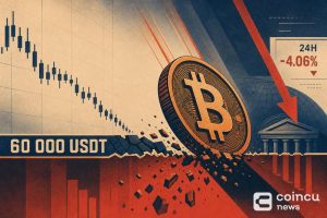 Bitcoin Falls Below 60,000 USDT After 4.06% 24H Drop
