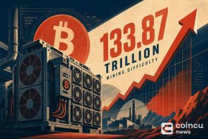 Bitcoin Mining Difficulty Rises to 133.87 Trillion