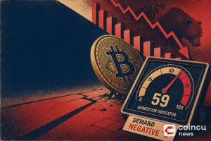 Bitcoin Momentum Indicator Drops to -59 as Demand Turns Negative