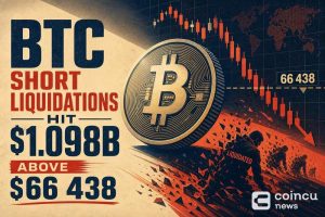 BTC Short Liquidations Hit $1.098B Above $66,438