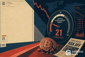 Crypto Fear and Greed Index Falls to 21 as Extreme Fear Returns