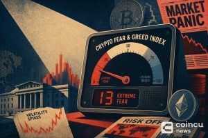 Crypto Fear & Greed Index Hits 13 as Panic Deepens