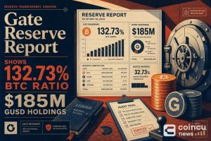 Gate Reserve Report Shows 132.73% BTC Ratio, $185M GUSD Holdings