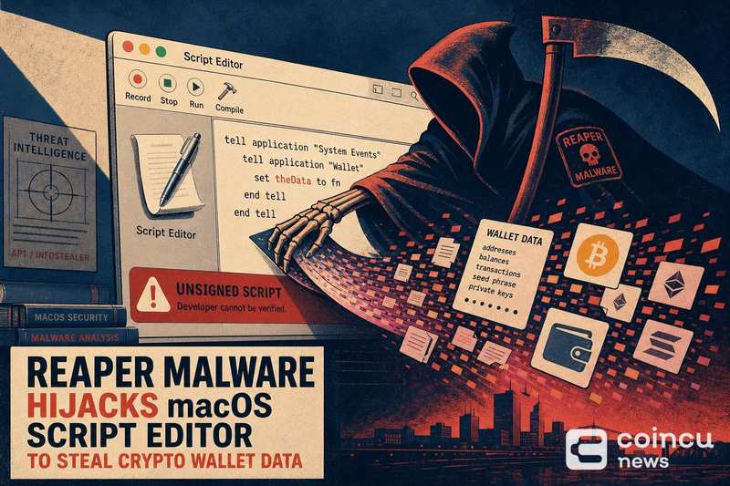 Reaper Malware Hijacks macOS Script Editor to Steal Crypto Wallet Data 1 Reaper Malware Hijacks macOS Script Editor to Steal Crypto Wallet Data