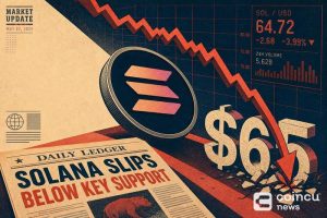 SOL Falls Below $65 as Price Drops 3.99% in 24 Hours