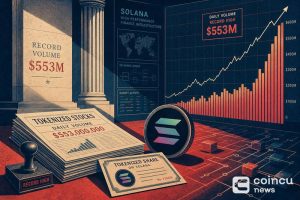 Solana Tokenized Stock Daily Volume Hits Record $553M