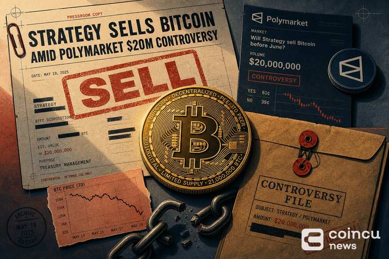 Strategy Sells Bitcoin Amid Polymarket's $20M Controversy | Coincu