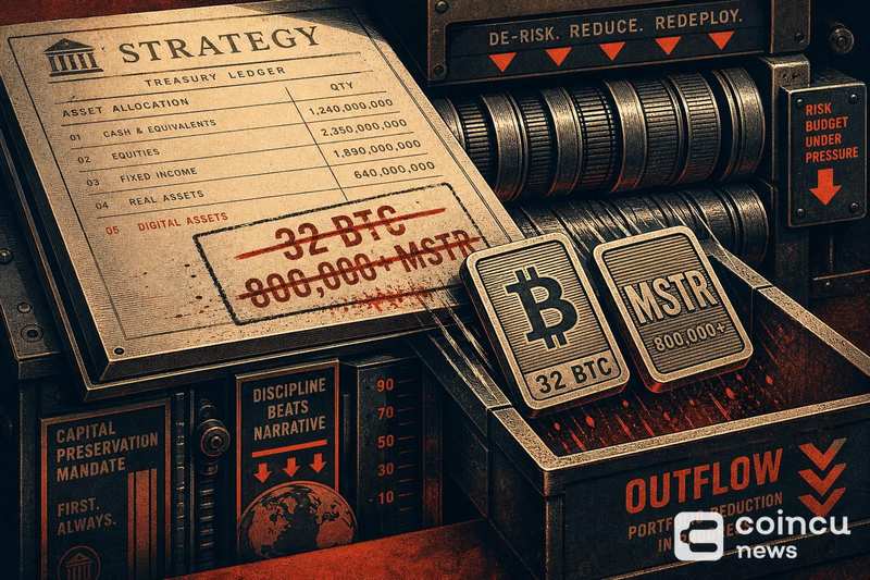 Strategy Sold 32 BTC and 800,000+ MSTR Shares Last Week