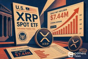 U.S. XRP Spot ETFs See $7.44M Daily Net Inflows as Demand Holds