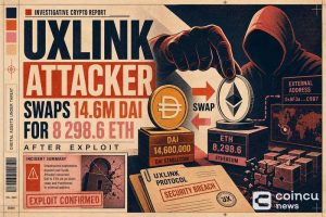UXLINK Attacker Swaps 14.6M DAI for 8,298.6 ETH After Exploit