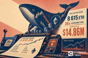 Whale Opens 8,615 ETH 25x Leveraged Long Position Worth $14.86 Million