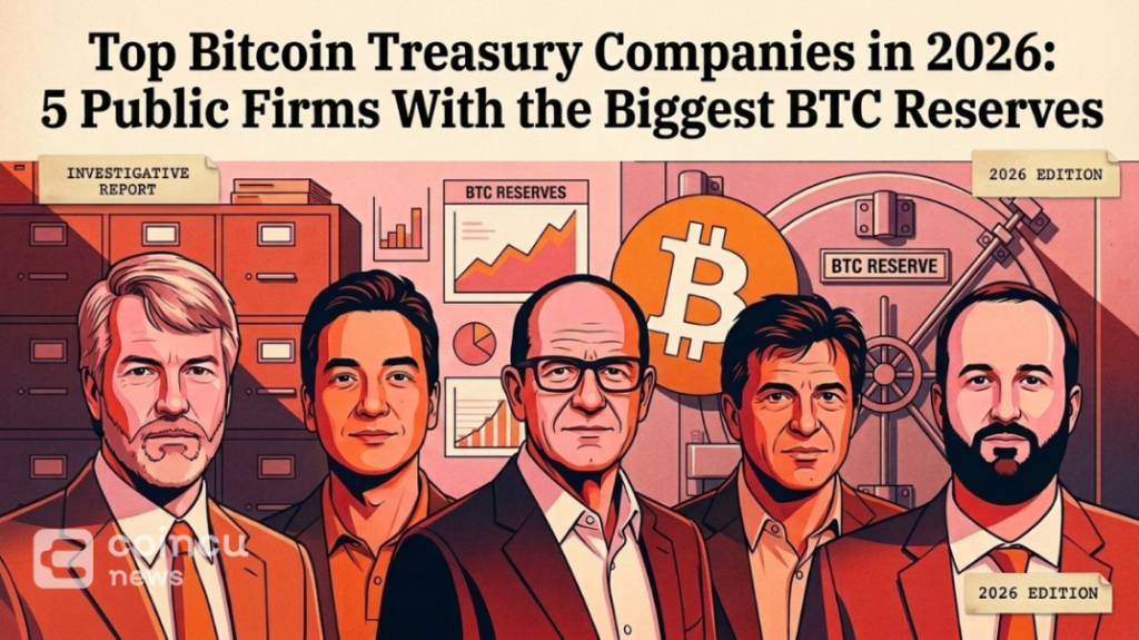 Top Bitcoin Treasury Companies in 2026: 5 Public Firms With the Biggest BTC Reserves 1 Top Bitcoin Treasury Companies in 2026: 5 Public Firms With the Biggest BTC Reserves