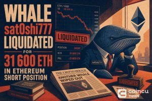 Whale 'sat0shi777' Liquidated for 31,600 ETH in Ethereum Short Position