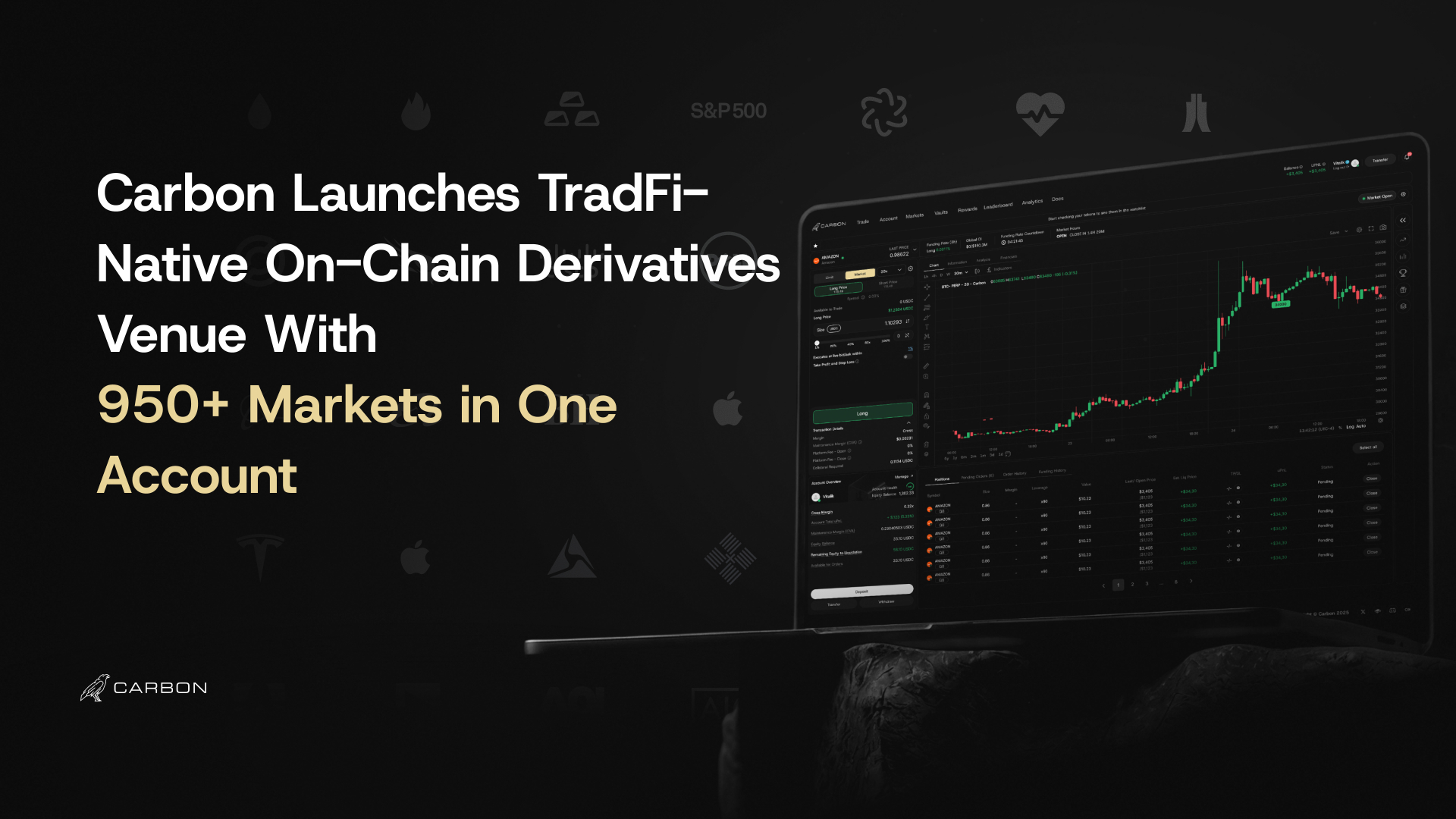 Carbon Launches TradFi-Native On-Chain Derivatives Venue With 950+ Markets in One Account