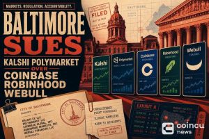 Baltimore Sues Kalshi, Polymarket Over Coinbase, Robinhood, Webull